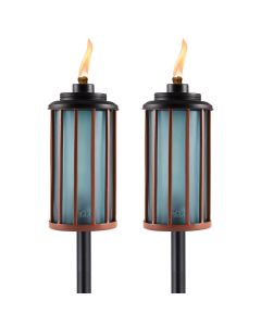 2 pack hero image of blue retro stripe torch