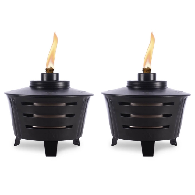 2 pack hero image of the mini fire pit table torches