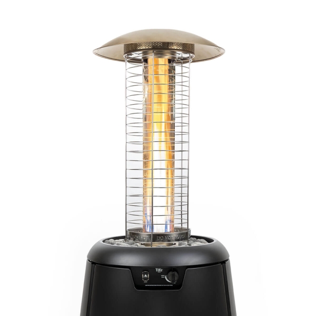 propane fire pit heater attachment hero image with flame