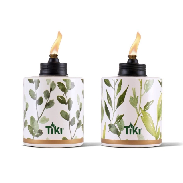 greenery table torch two pack
