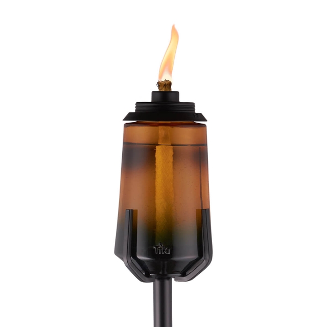 main image of industrail ombre glass torch