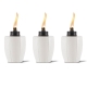 tiki brand herringbone ivory table torch 3 pack