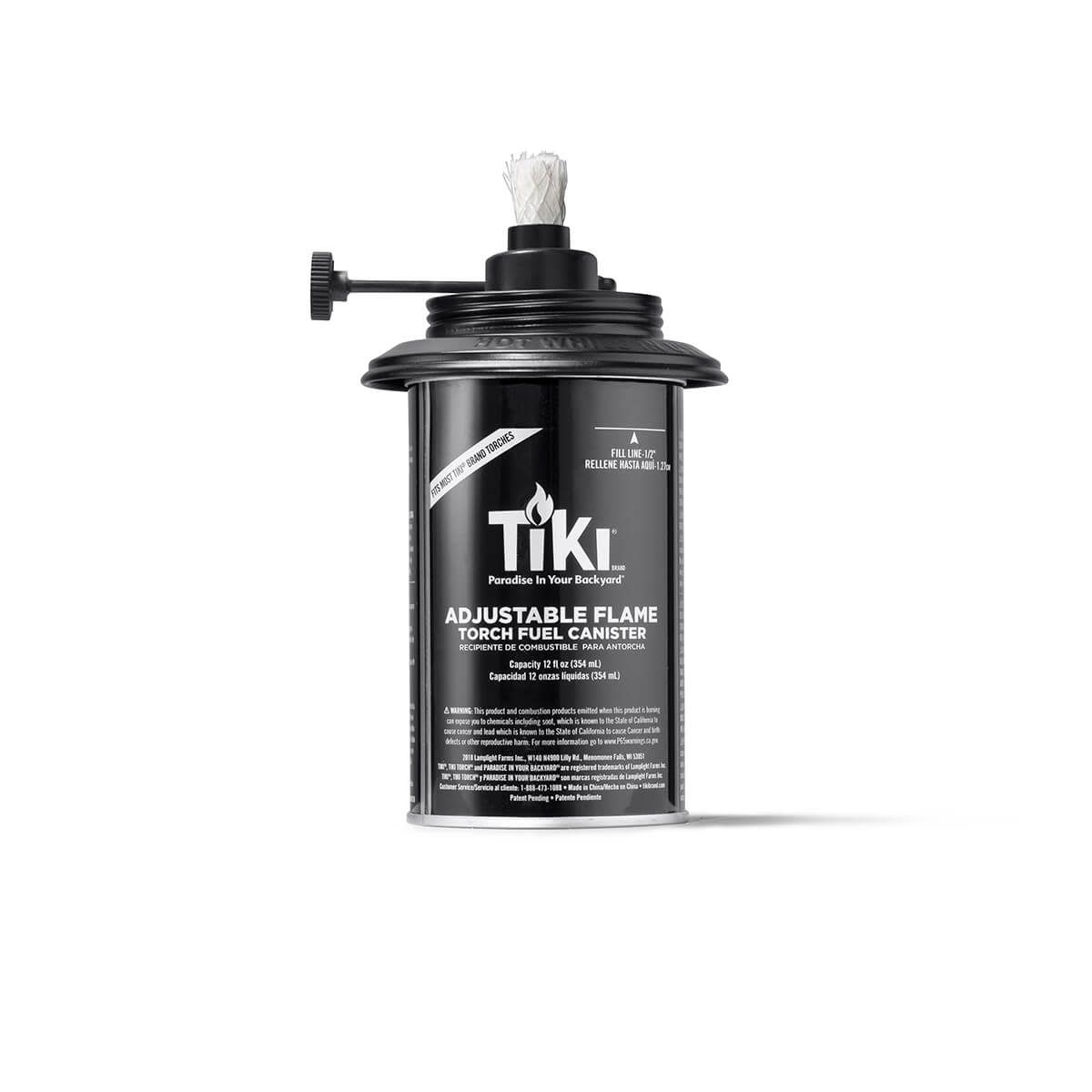 Adjustable Flame Torch Replacement Canister 4 Pack Tiki
