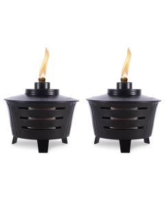 2 pack hero image of the mini fire pit table torches