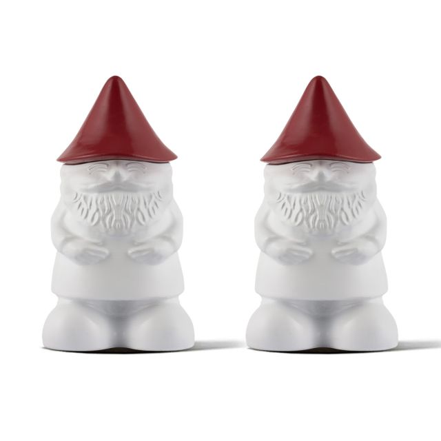 2 PACK - GNOME GLASS TABLE TORCHES