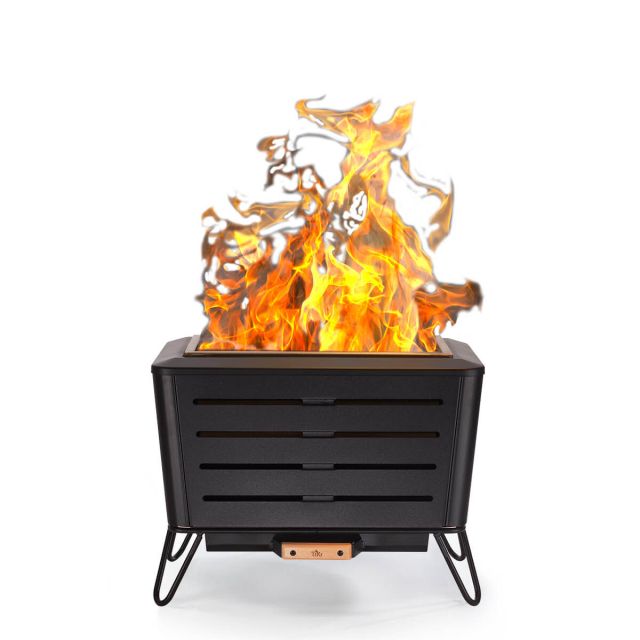 tiki brand portable fire pit hero image with flame