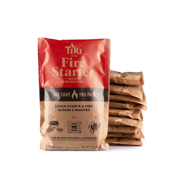 stack of 10 fire starter packs