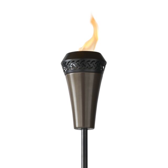 island king tiki torch up close white background