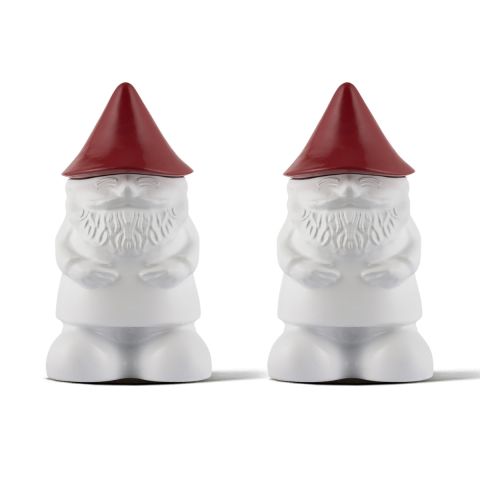 2 PACK - GNOME GLASS TABLE TORCHES
