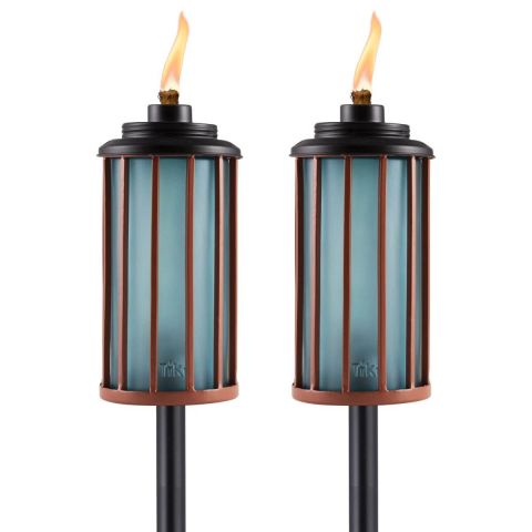2 PACK - EASY INSTALL RETRO STRIPE TORCHES