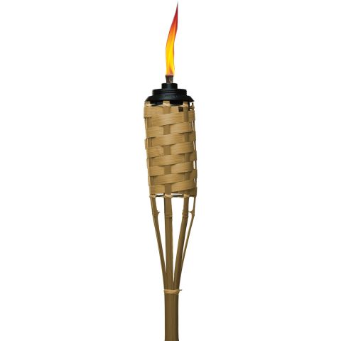 4 PACK - WEATHER RESISTANT LUAU BAMBOO TORCHES