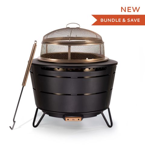 Smokeless Reunion Fire Pit Screen Bundle