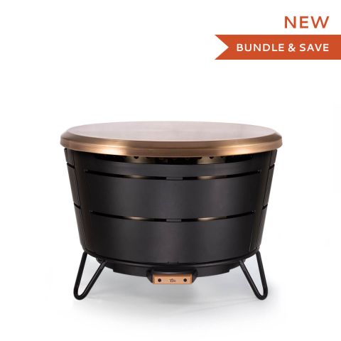Smokeless Reunion Fire Pit + Tabletop Cover Bundle