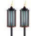 2 pack hero image of blue retro stripe torch