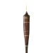 royal polynesian bamboo tiki torch up close white background