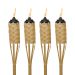 tiki brand luau weather resistant bamboo torch 4 pack