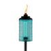 main image of light blue carnival glass torch