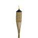 woven bamboo torch on white background