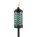 main image of tiki honeycomb blue torch