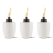 tiki brand herringbone ivory table torch 3 pack