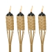 tiki brand luau weather resistant bamboo torch 4 pack