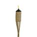woven bamboo torch on white background