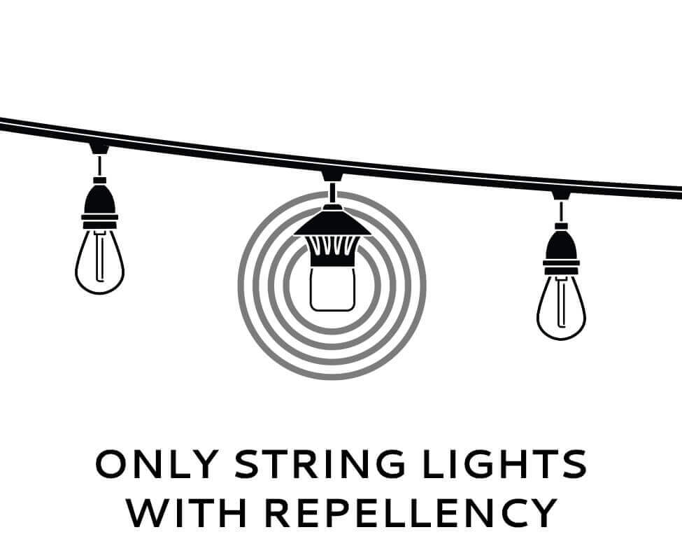 only string lights with repellency